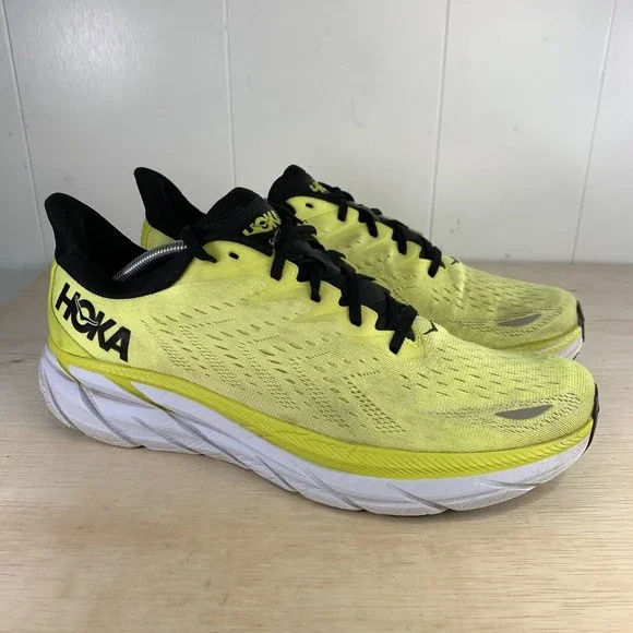 Hoka One One Mens Clifton 8 1119393 EPCH Yellow Running Shoes Size 12.5 Yellow HOKA One One Clifton 8 | SVD main image 4